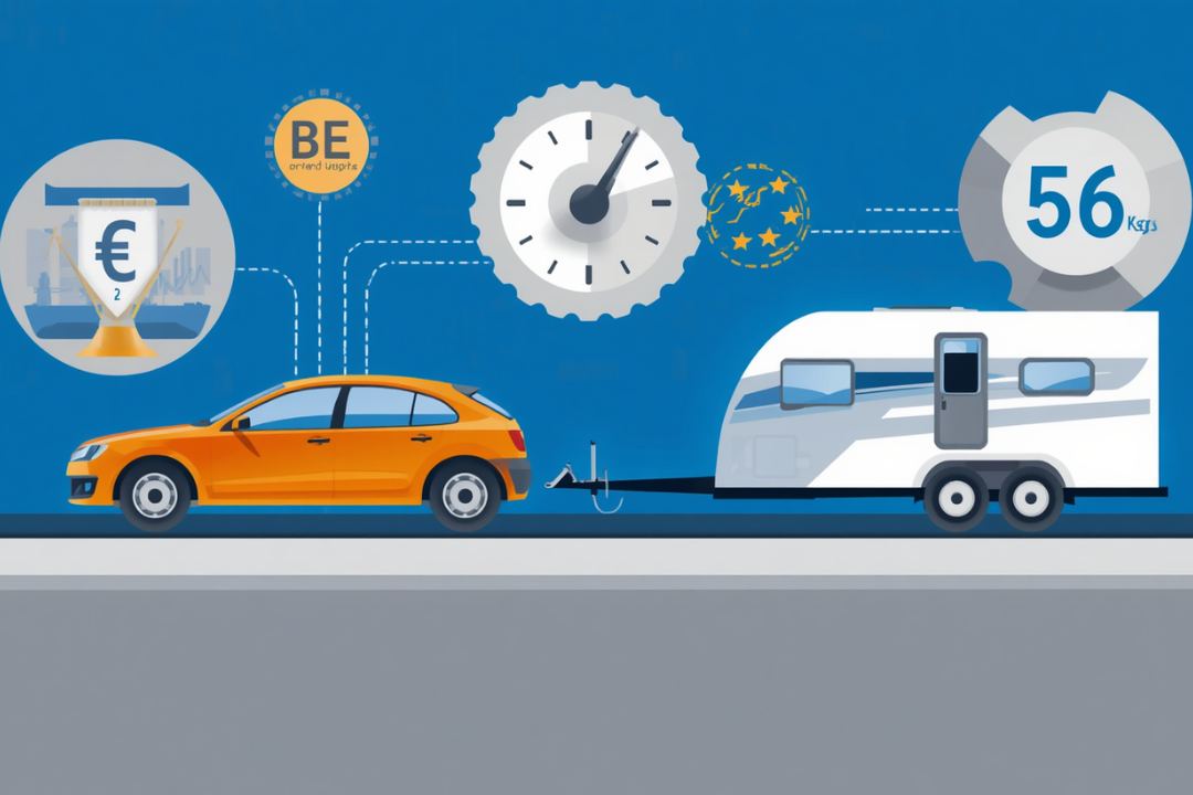 Permis BE : quel poids de remorque sans formation ?